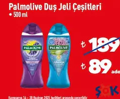 PALMOLİVE DUŞ JELİ ÇEŞİTLERİ 500 ML PALMOLİVE DUŞ JELİ ÇEŞİTLERİ 500 ML